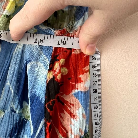 Vintage Indian cotton tropical dress - Picture 5 of 6